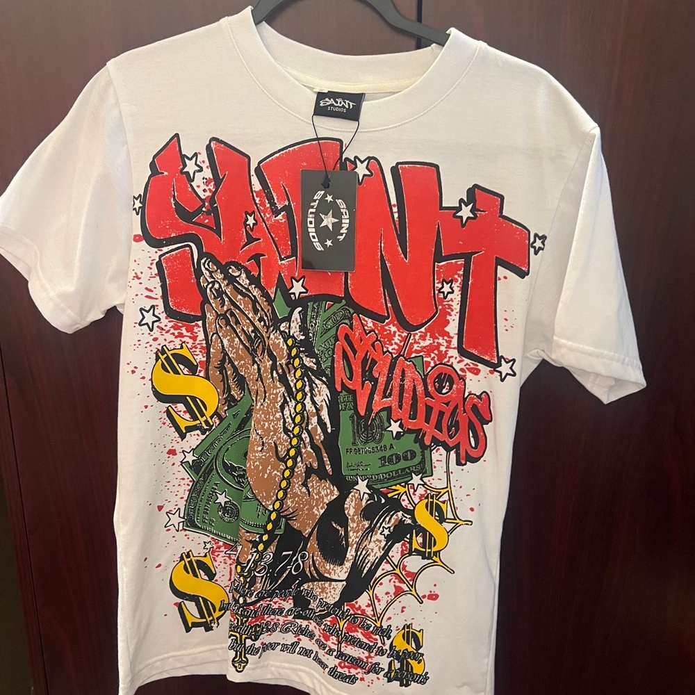 Saint Studios Graphic Tee - White and Red